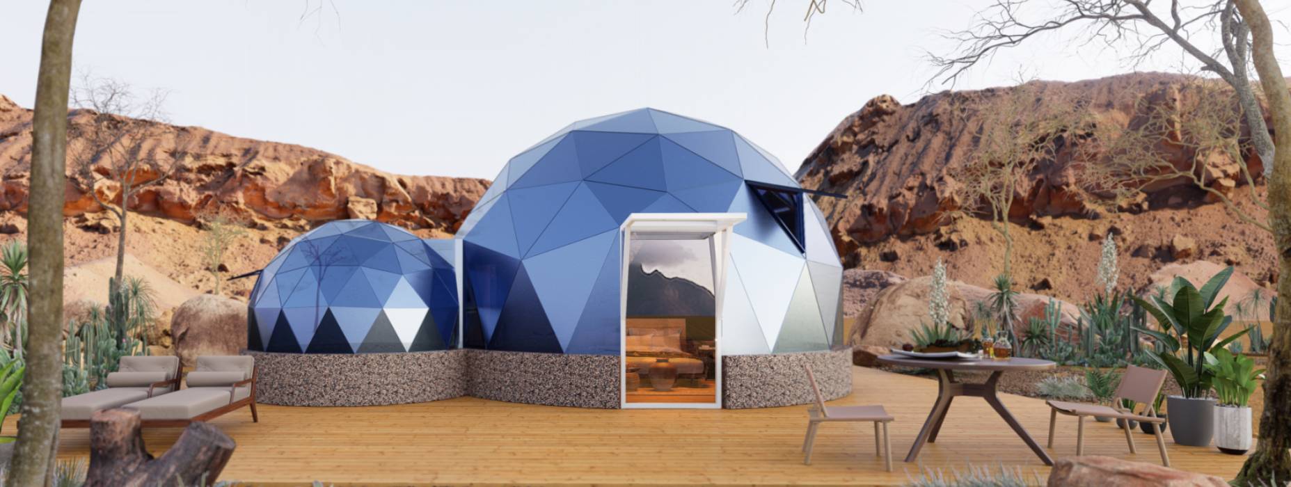 中卫球形智能光伏玻璃星空房